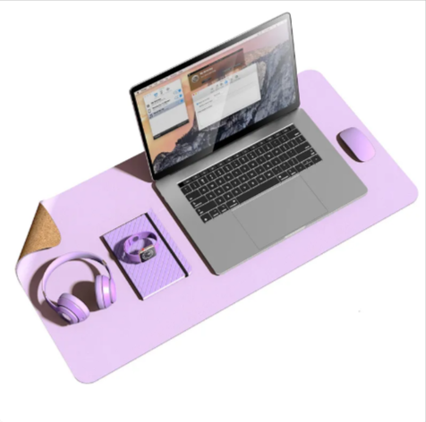Cork Leather Desk Mouse Pad
