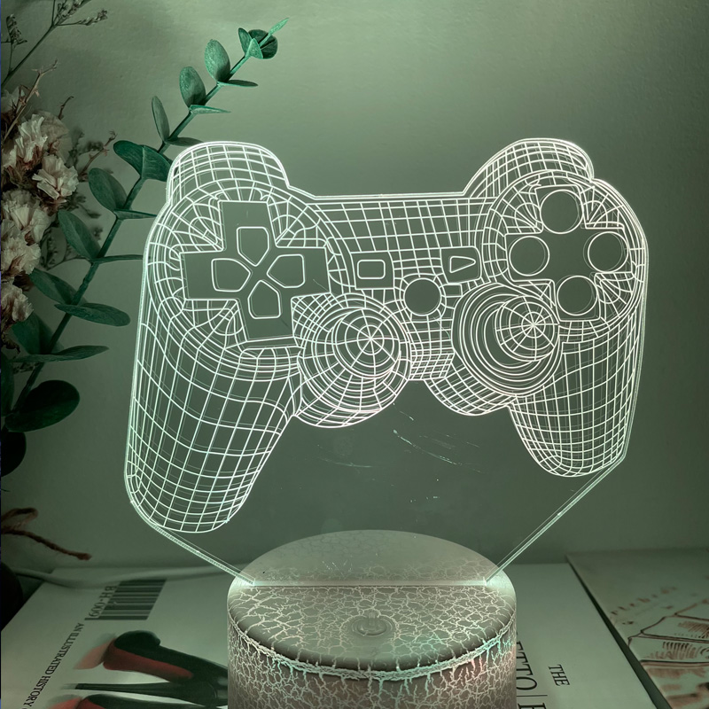 Creative Gamepad 3D LED Desk Lamp