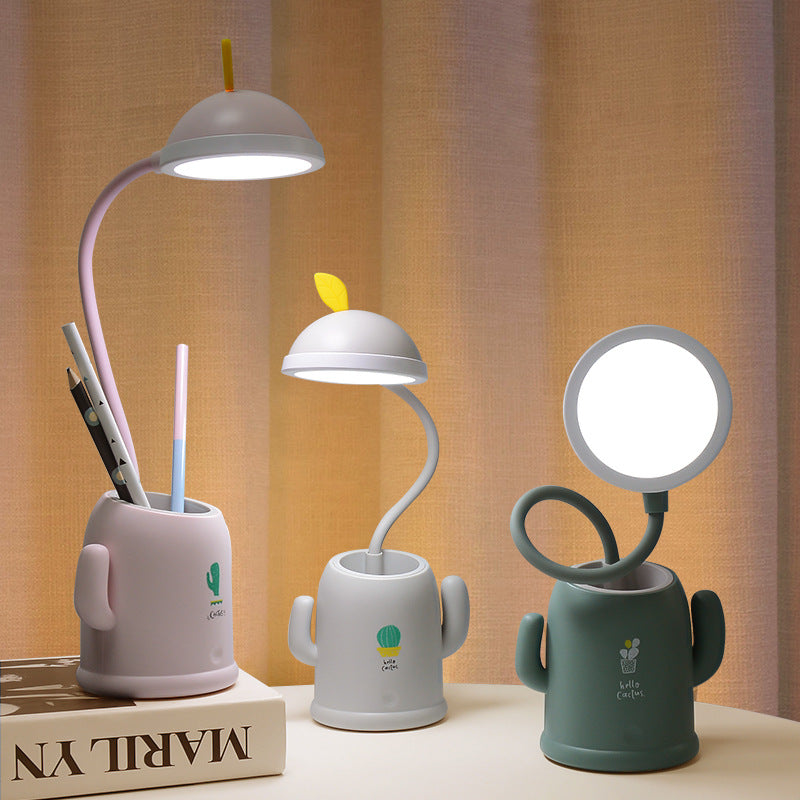 Creative Cactus LED Desk Lamp with Storage (USB)