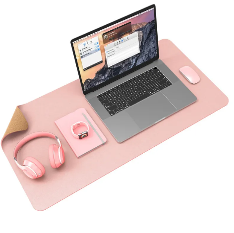 Cork Leather Desk Mouse Pad