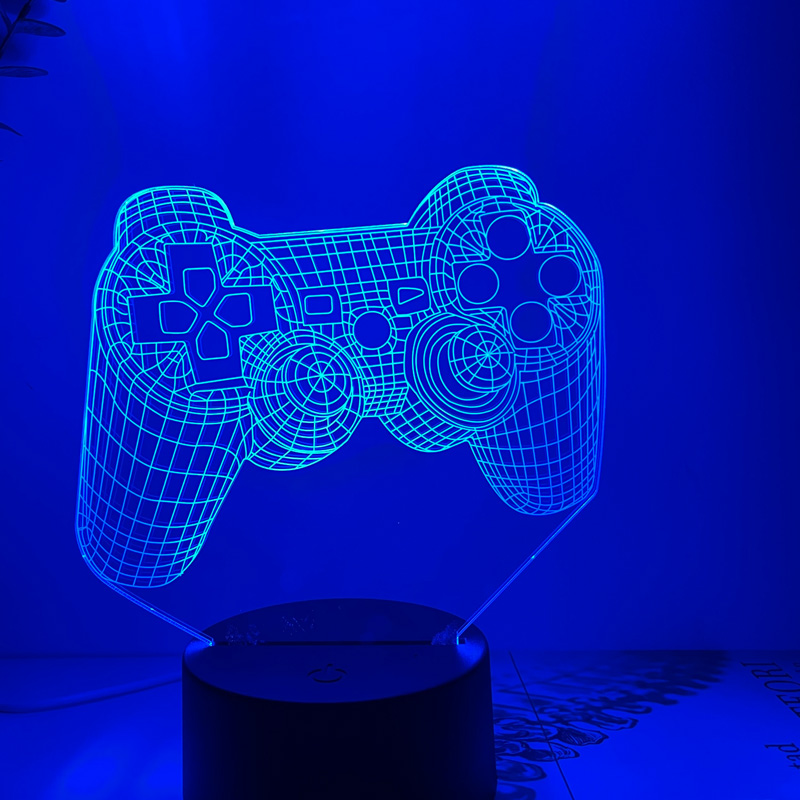 Creative Gamepad 3D LED Desk Lamp