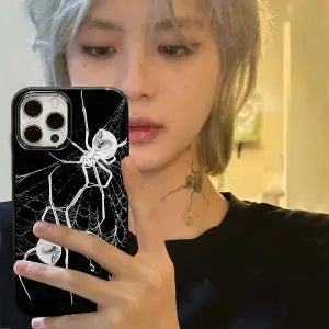 Dark Spider Vintage Phone Cases for iPhone 11-15 Pro Max
