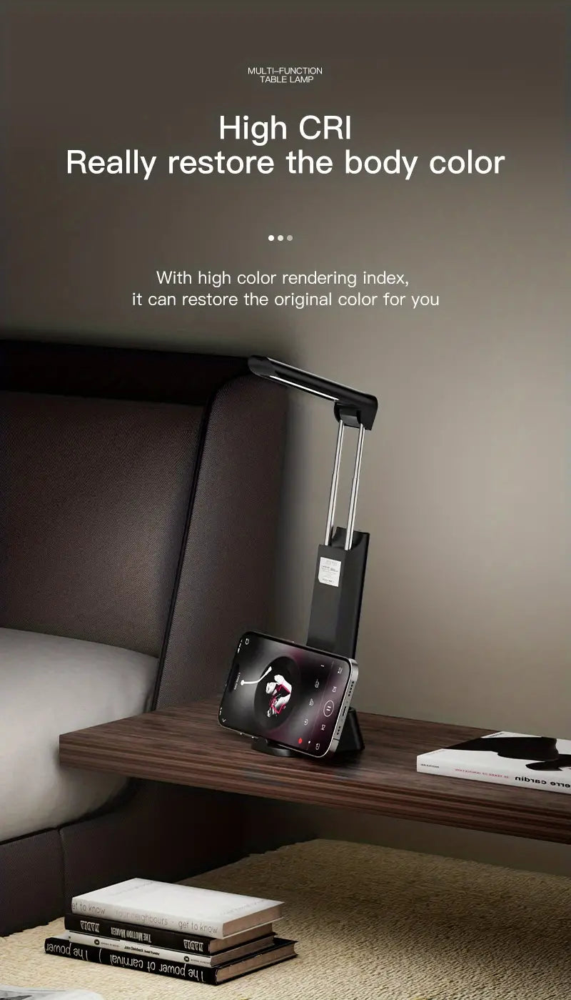 Multifunctional LED Reading Desk Lamp with Power Bank