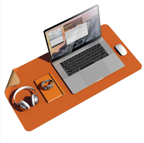 Cork Leather Desk Mouse Pad